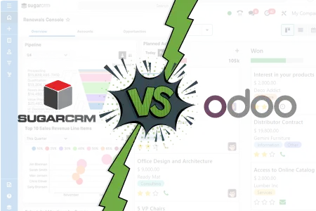 Odoo vs SugarCRM 2024